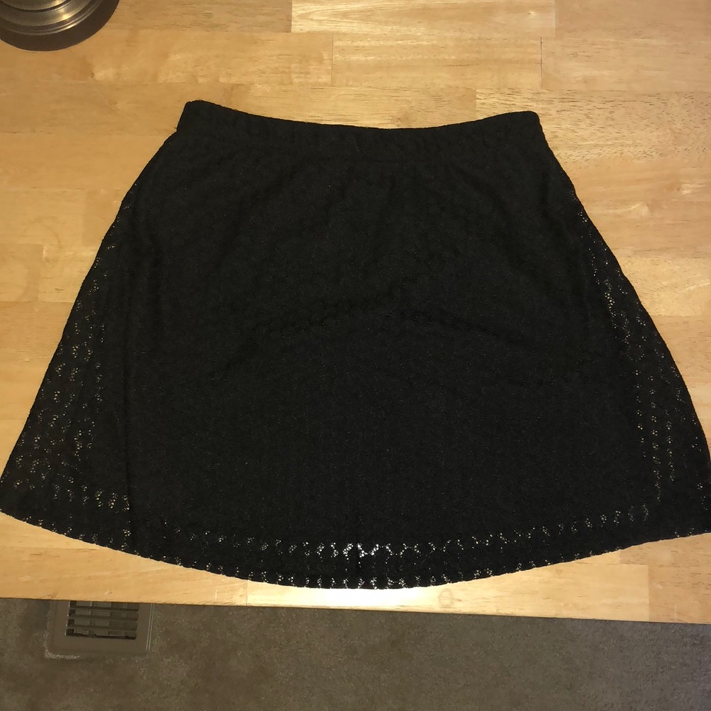 Black high waist skirt
